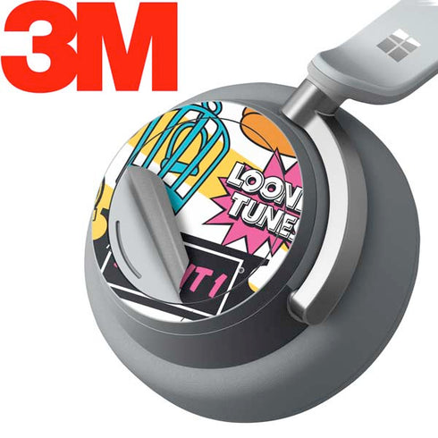 Looney Tunes Tweety and Sylvester Striped Patches Surface Headphones Skin